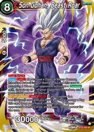 Son Gohan, Beast Roar - BT22-009 - SR