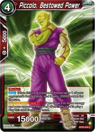 Piccolo, Bestowed Power - BT22-016 - C - Foil