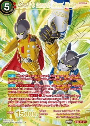 Gamma 1 & Gamma 2, Heroes Mission - BT22-021 - SPR