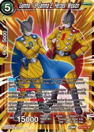 Gamma 1 & Gamma 2, Heroes Mission - BT22-021 - SR