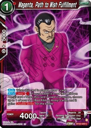 Magenta, Path to Wish Fulfillment - BT22-029 - C