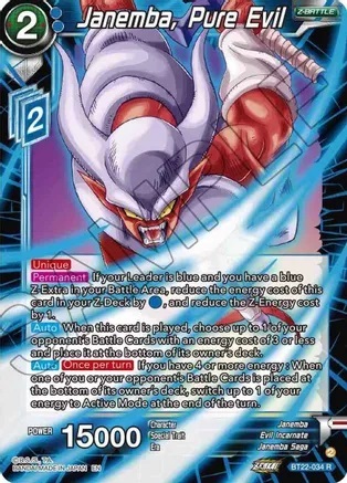 Janemba, Pure Evil - BT22-034 - R - Foil