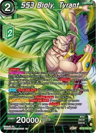 SS3 Broly, Tyrant - BT22-058 - SR