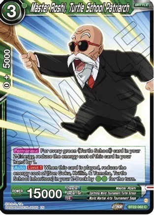 Master Roshi, Turtle school Patriarch - BT22-062 - C