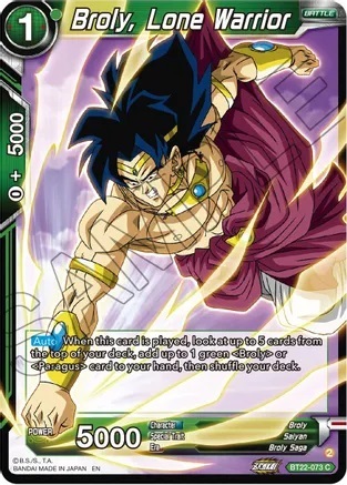 Broly, Lone Warrior - BT22-073 - C - Foil