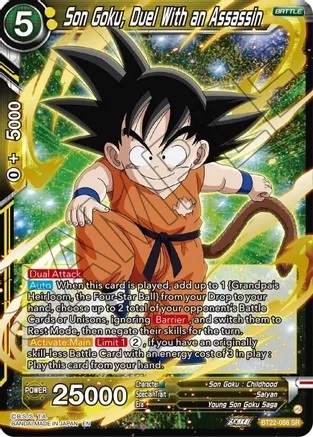Son Goku, Duel With an Assassin - BT22-088 - SR