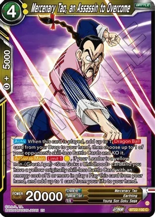 Mercenary Tao, an Assassin to Overcome - BT22-100 - C
