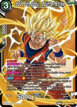 SS2 Son Goku, Counter Strike - BT22-107 - R - Foil