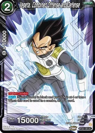 Vegeta, Combined Offense and Defense - BT22-120 - UC