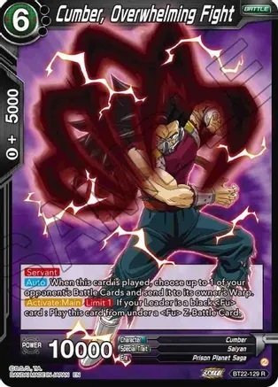 Cumber, Overwhelming Fight - BT22-129 - R - Foil
