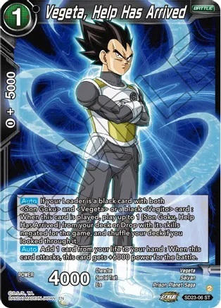 Vegeta, Help Has Arrived - SD23-06 - ST