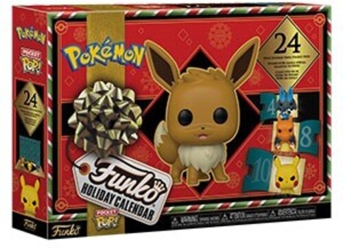 Pokemon Funko Advent Calendar 24 Pocket Pop! Figure Blind Door Countdown Holiday Calendar