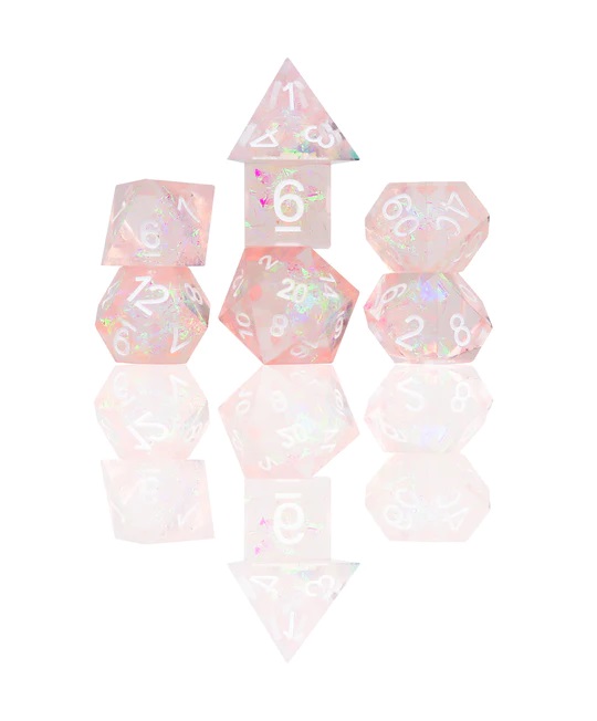 Sharp Pink Fairy Dice Set