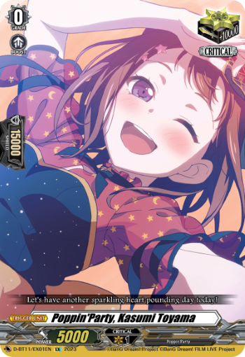 PoppinParty, Kasumi Toyama - D-BT11/EX01EN - EX