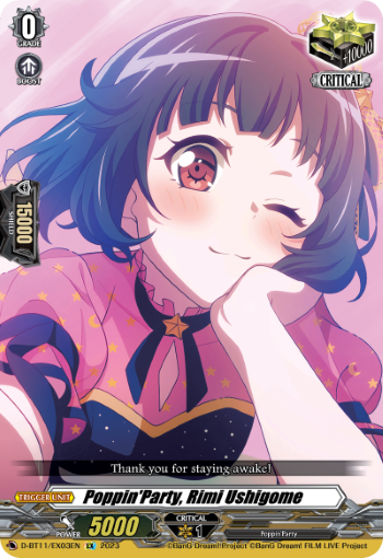 PoppinParty, Rimi Ushigome - D-BT11/EX03EN - EX