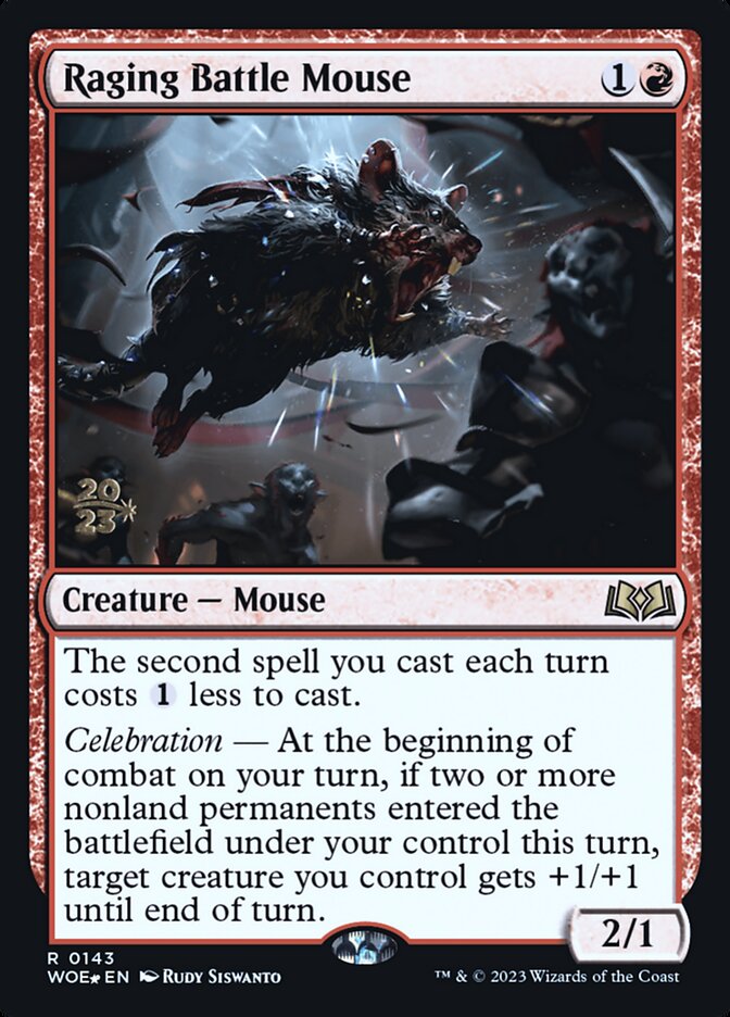 Raging Battle Mouse - Foil - Prerelease Promo