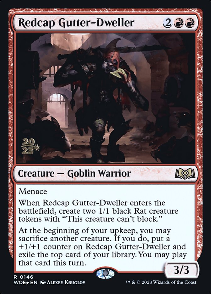 Redcap Gutter-Dweller - Foil - Prerelease Promo