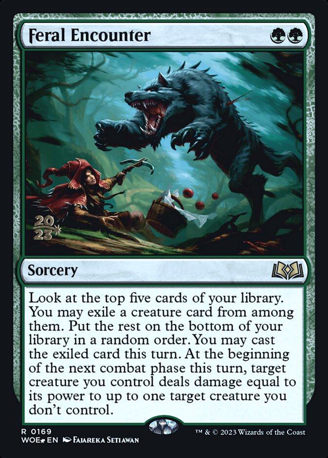 Feral Encounter - Foil - Prerelease Promo