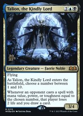 Talion, the Kindly Lord - Foil - Prerelease Promo