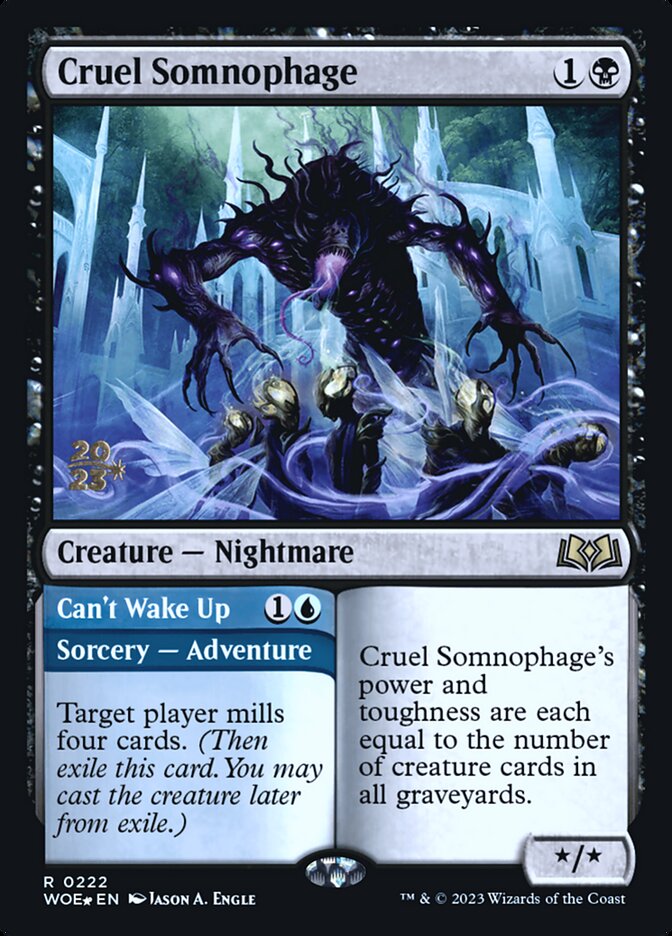 Cruel Somnophage // Cant Wake Up - Foil - Prerelease Promo