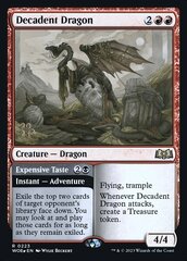 Decadent Dragon // Expensive Taste - Foil - Prerelease Promo