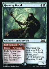 Questing Druid // Seek the Beast - Foil - Prerelease Promo