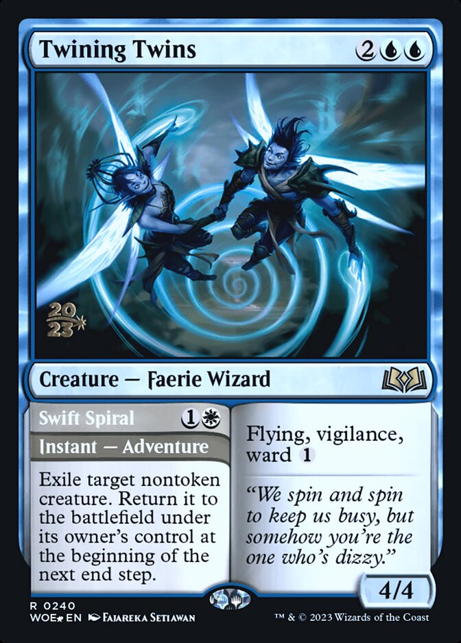 Twining Twins // Swift Spiral - Foil - Prerelease Promo