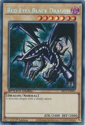 Red-Eyes Black Dragon (Secret Rare) - Speed Duel: Streets of Battle City (SBC1)