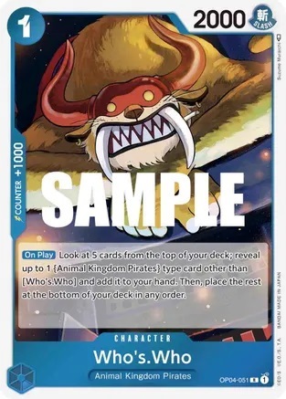 Whos.Who - OP04-051 - R - Foil