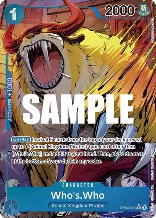 Whos.Who - OP04-051 - R - Alternate Art - Foil