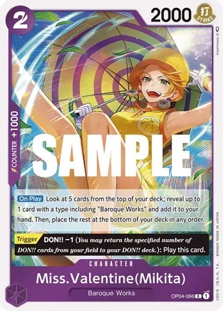 Miss.Valentine(Mikita) - OP04-066 - R - Foil Miss.Valentine(Mikita) - OP04-066 - R - Foil