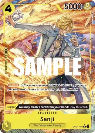 Sanji - OP04-104 - SR - Alternate Art - Foil Sanji - OP04-104 - SR - Alternate Art - Foil