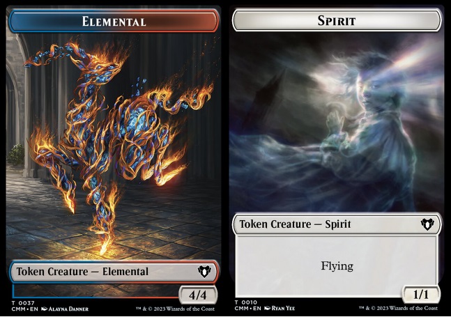 Elemental (0037) // Spirit (0010) Double-Sided Token