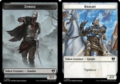 Zombie (0019) // Knight (0007) Double-Sided Token