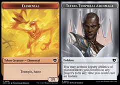 Elemental Token (0026) // Emblem - Teferi, Temporal Archmage (0053)