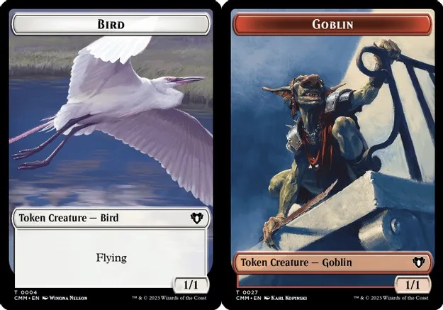 Bird (0004) // Goblin (0027) Double-Sided Token