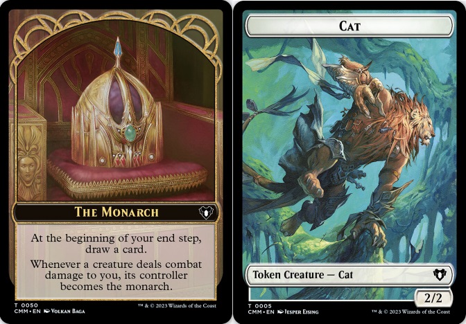 The Monarch (0050) // Cat (0005) Double-Sided Token