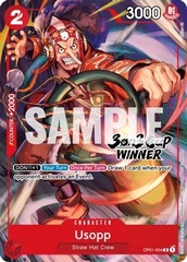 Usopp - OP01-004 - R (3-on-3 Cup) (Winner)