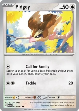 Pidgey - 016/165 - Common