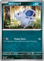 Nidoran F - 029/165 - Common - Reverse Holo