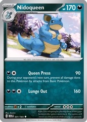 Nidoqueen - 031/165 - Uncommon - Reverse Holo