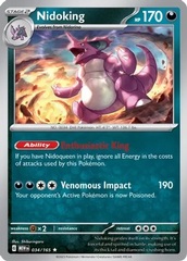 Nidoking - 034/165 - Holo Rare - Reverse Holo