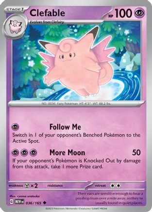 Clefable - 036/165 - Uncommon