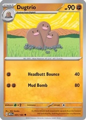 Dugtrio - 051/165 - Uncommon - Reverse Holo