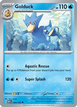 Golduck - 055/165 - Uncommon