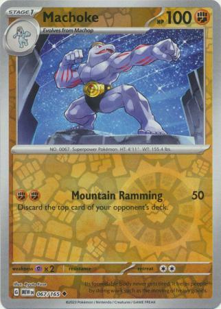 Machoke - 067/165 - Uncommon - Reverse Holo