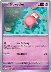 Slowpoke - 079/165 - Common - Reverse Holo