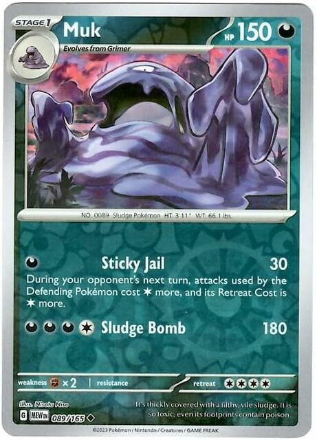 Muk - 089/165 - Uncommon - Reverse Holo