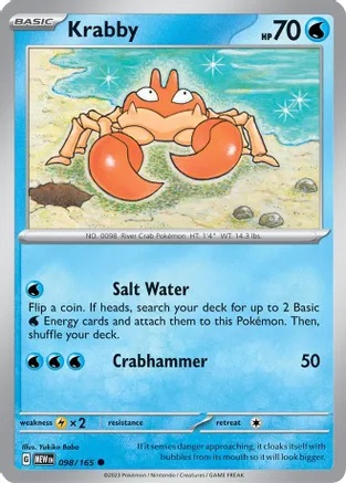 Krabby - 098/165 - Common