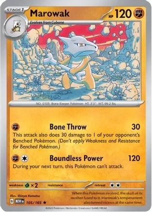 Marowak - 105/165 - Holo Rare